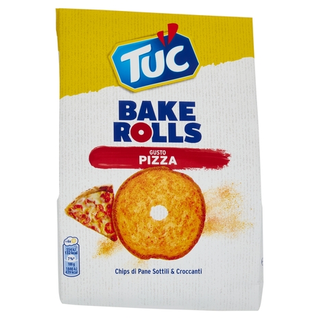 Tuc Bake Rolls, Chips di Pane Sottile e Croccanti al Gusto Pizza 150 g