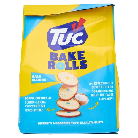 Tuc Bake Rolls, Chips di Pane Sottile e Croccante gusto sale 150 g