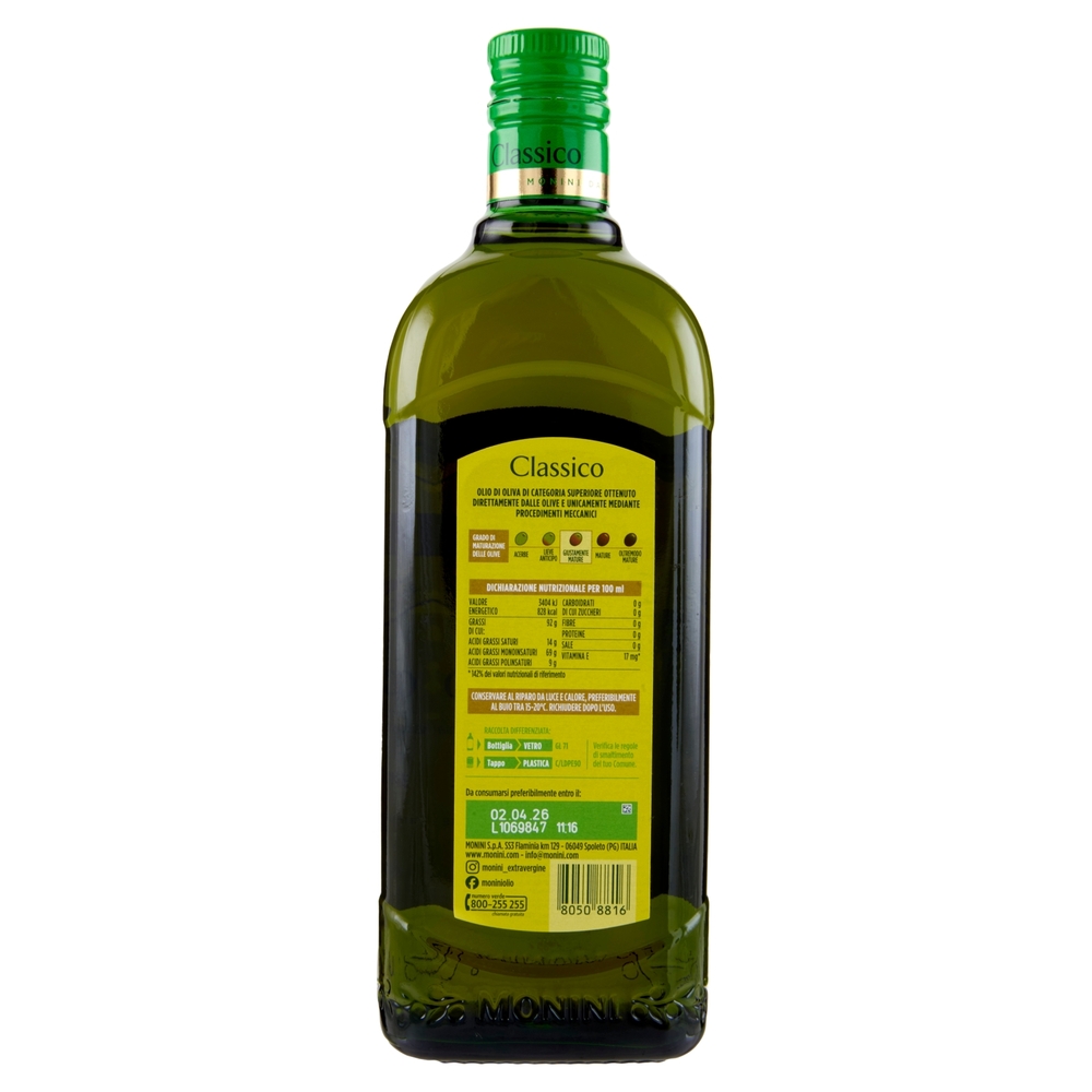Monini Classico Olio Extra Vergine di Oliva 750 ml