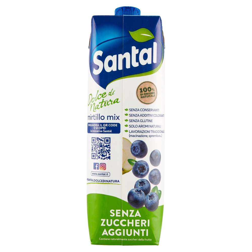 Santal Dolce di Natura mirtillo mix Senza Zuccheri Aggiunti 1000 ml
