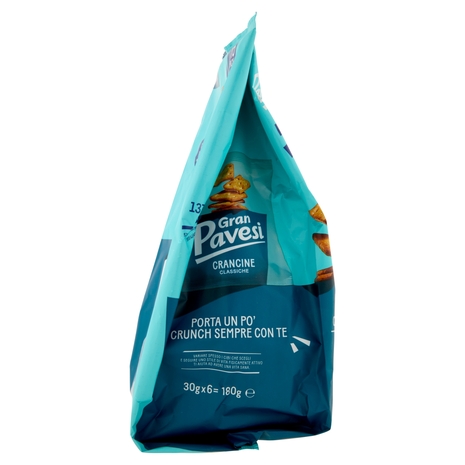 Gran Pavesi Crancine Classiche Snack Cotte al Forno 6 Pacchetti 180g