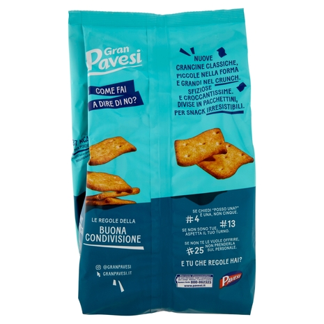 Gran Pavesi Crancine Classiche Snack Cotte al Forno 6 Pacchetti 180g