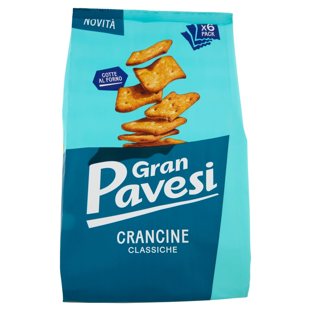 Gran Pavesi Crancine Classiche Snack Cotte al Forno 6 Pacchetti 180g