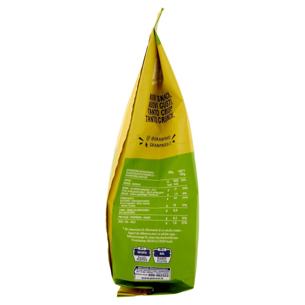Gran Pavesi Sfoglie Crispy Gusto Pepe & Lime Snack Cotte al Forno 150g