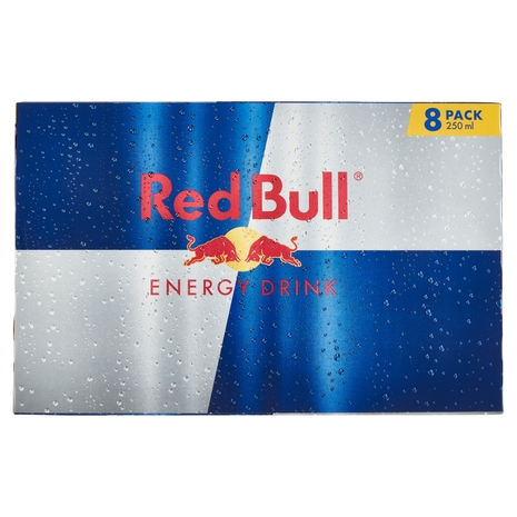 Red Bull Energy Drink, 250 ml (8 Lattine)