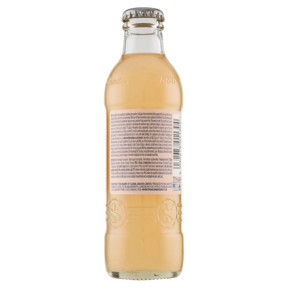 Franklin & Sons Ltd Pink Grapefruit Soda 200 ml