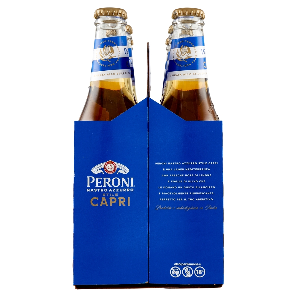 Peroni Nastro Azzurro Stile Capri 6 x 33 cl