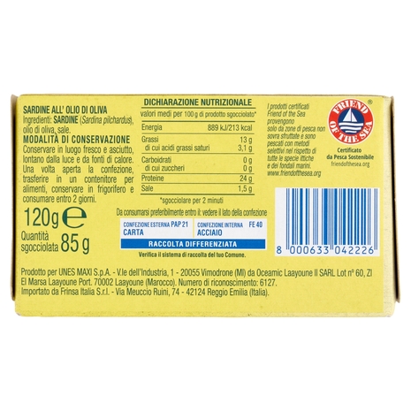 Sardine all'olio di Oliva U!