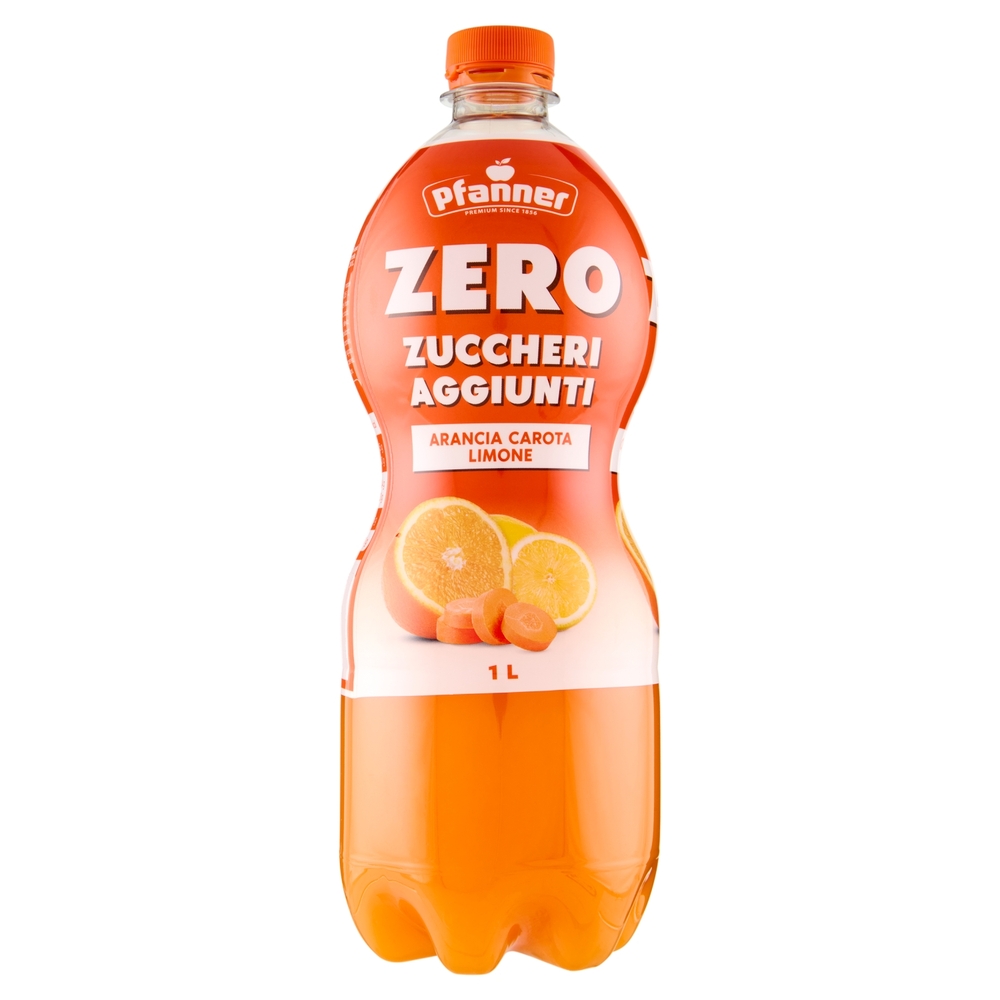 Pfanner Zero Zuccheri Aggiunti Arancia Carota Limone 1 L