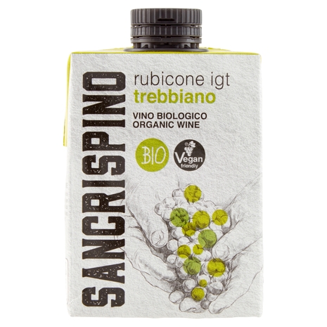 Sancrispino Bio rubicone igt trebbiano Vino Biologico 500 ml