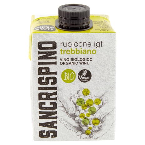 Sancrispino Bio rubicone igt trebbiano Vino Biologico 500 ml