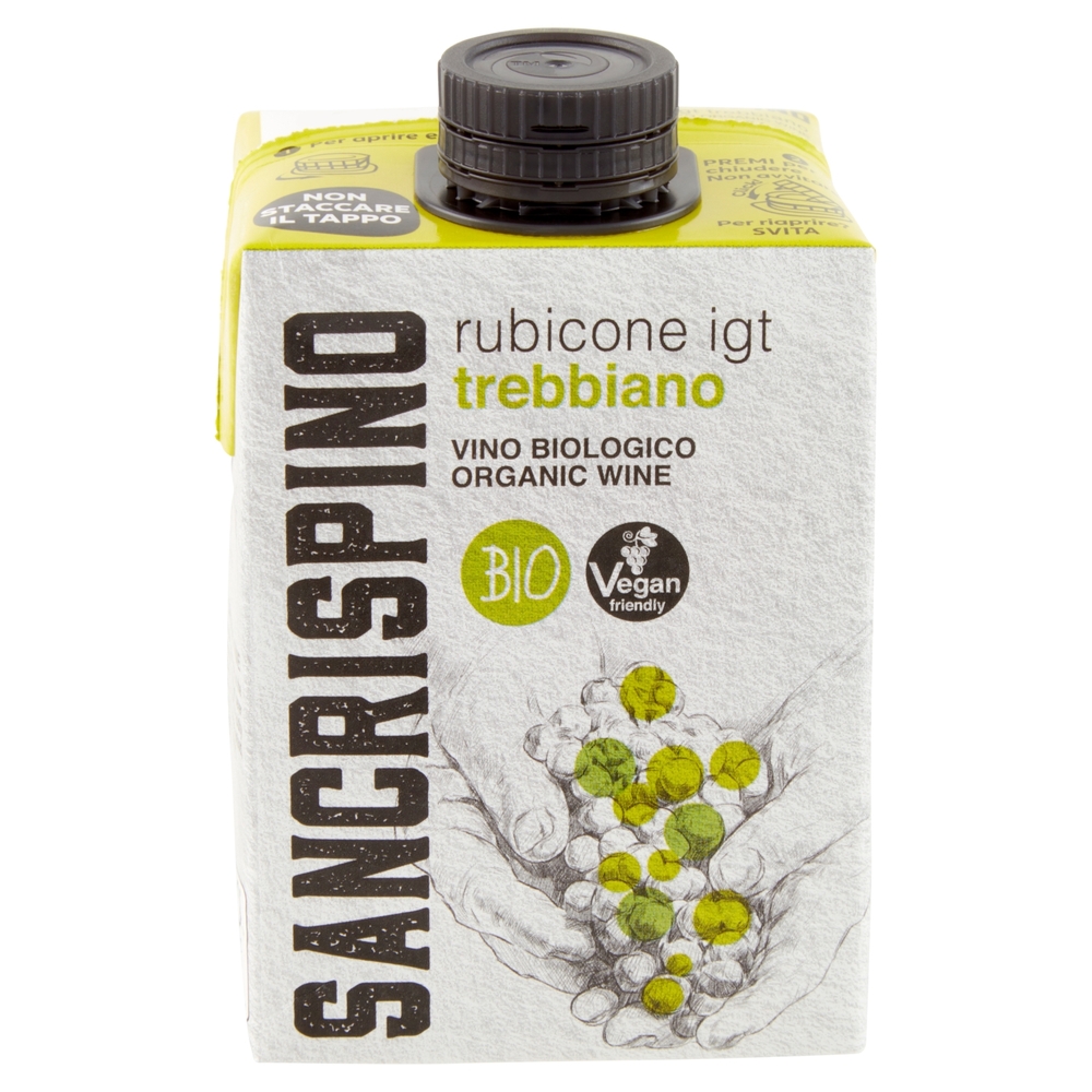 Sancrispino Bio rubicone igt trebbiano Vino Biologico 500 ml