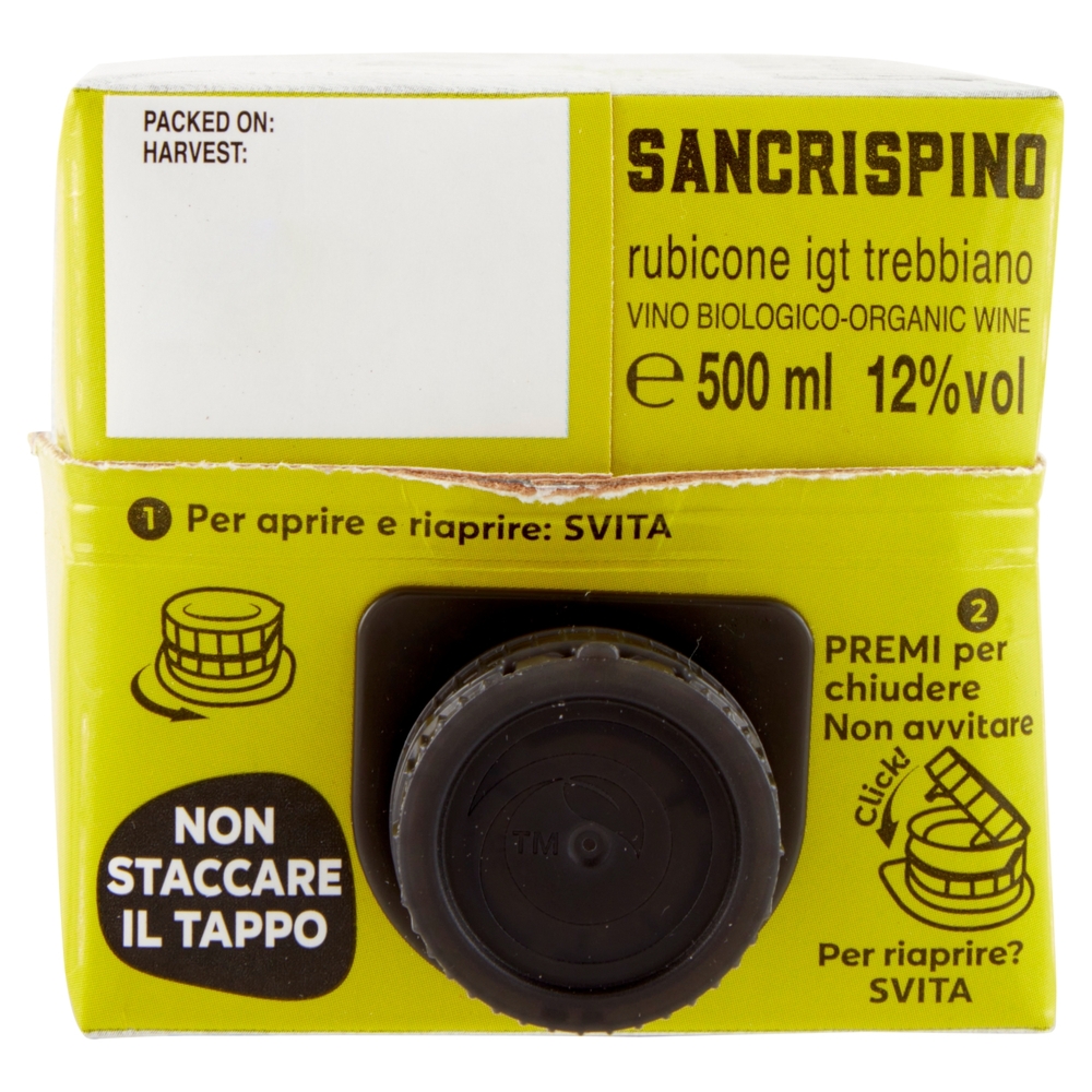 Sancrispino Bio rubicone igt trebbiano Vino Biologico 500 ml