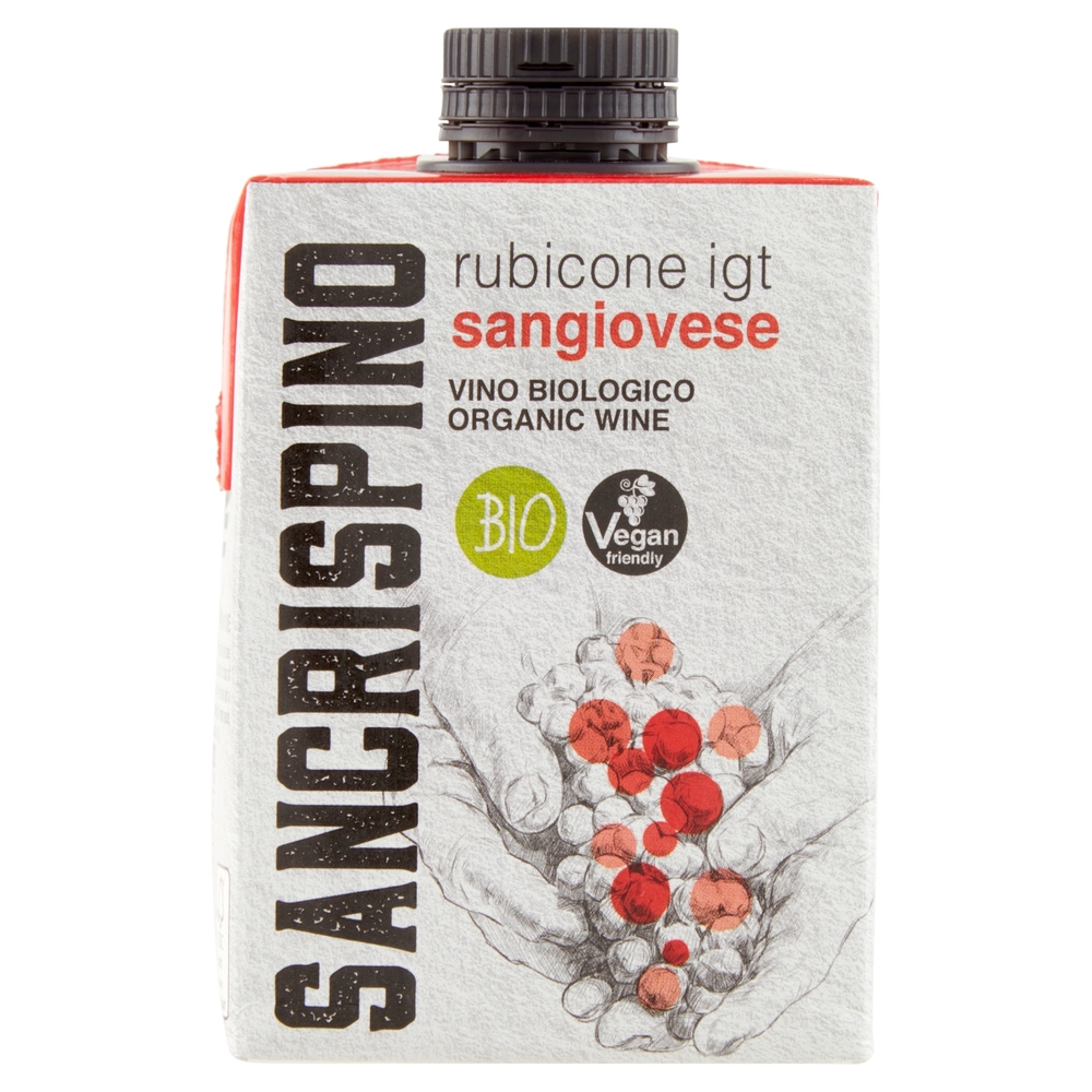 Sancrispino Bio rubicone igt sangiovese Vino Biologico 500 ml