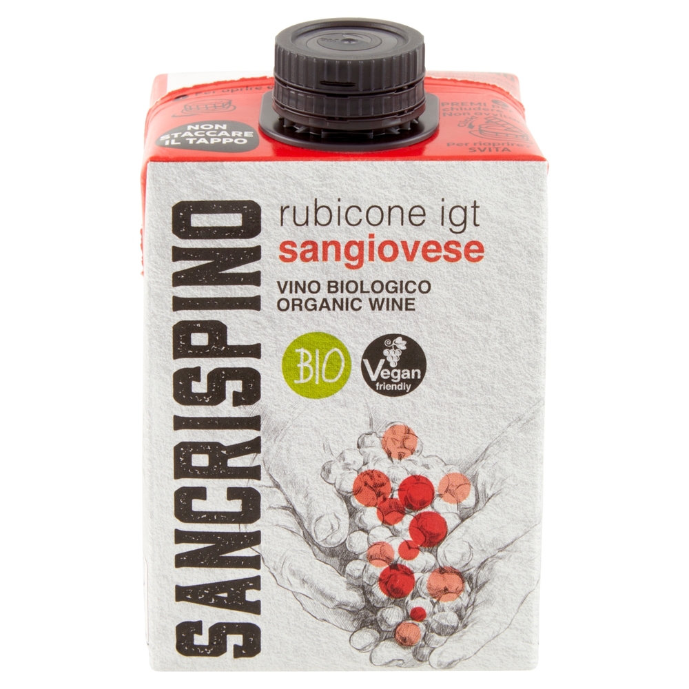Sancrispino Bio rubicone igt sangiovese Vino Biologico 500 ml