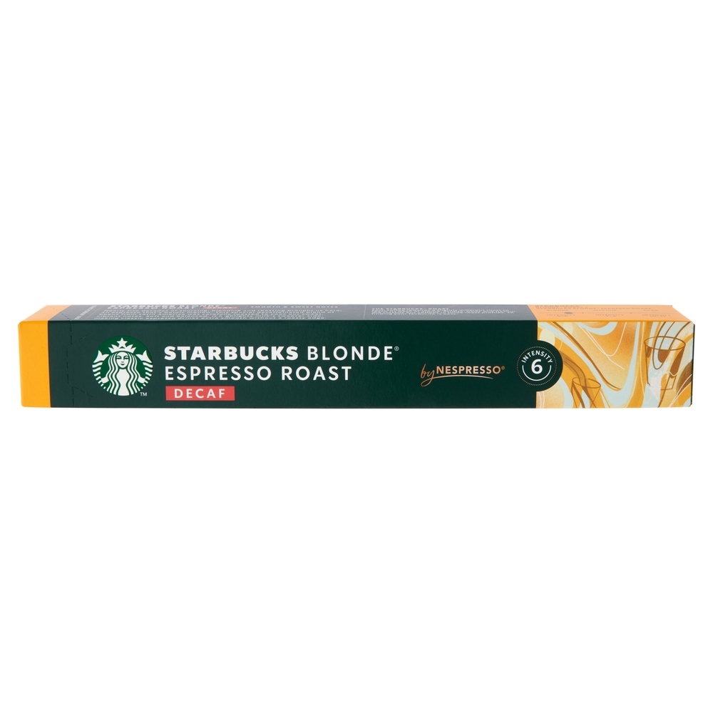 STARBUCKS Decaf Blonde Espresso Roast by Nespresso Caffè Decaffeinato 10 capsule 55 g