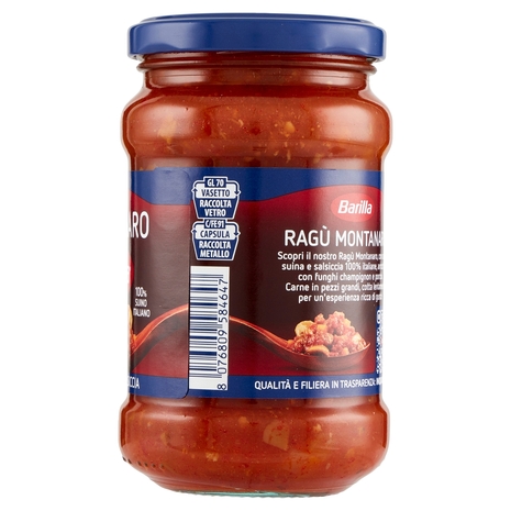 Barilla Sugo Ragù Montanaro con Funghi Condimento per Pasta 300g