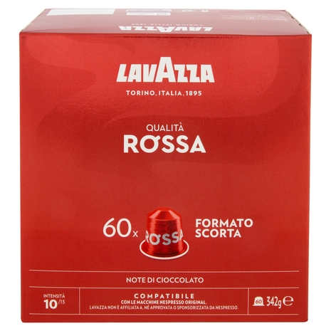 Lavazza Qualità Rossa Compatibile con Nespresso Original 60 Capsule 342 g