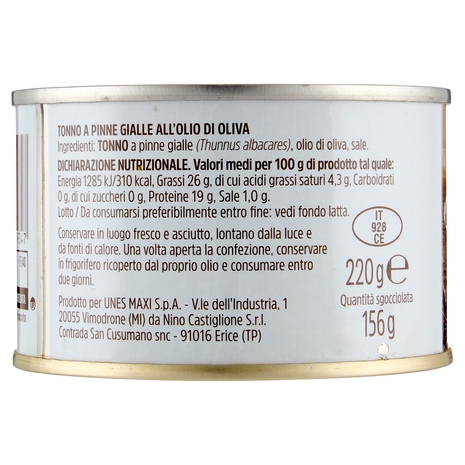 Tonno all'Olio di Oliva Il Viaggiator Goloso