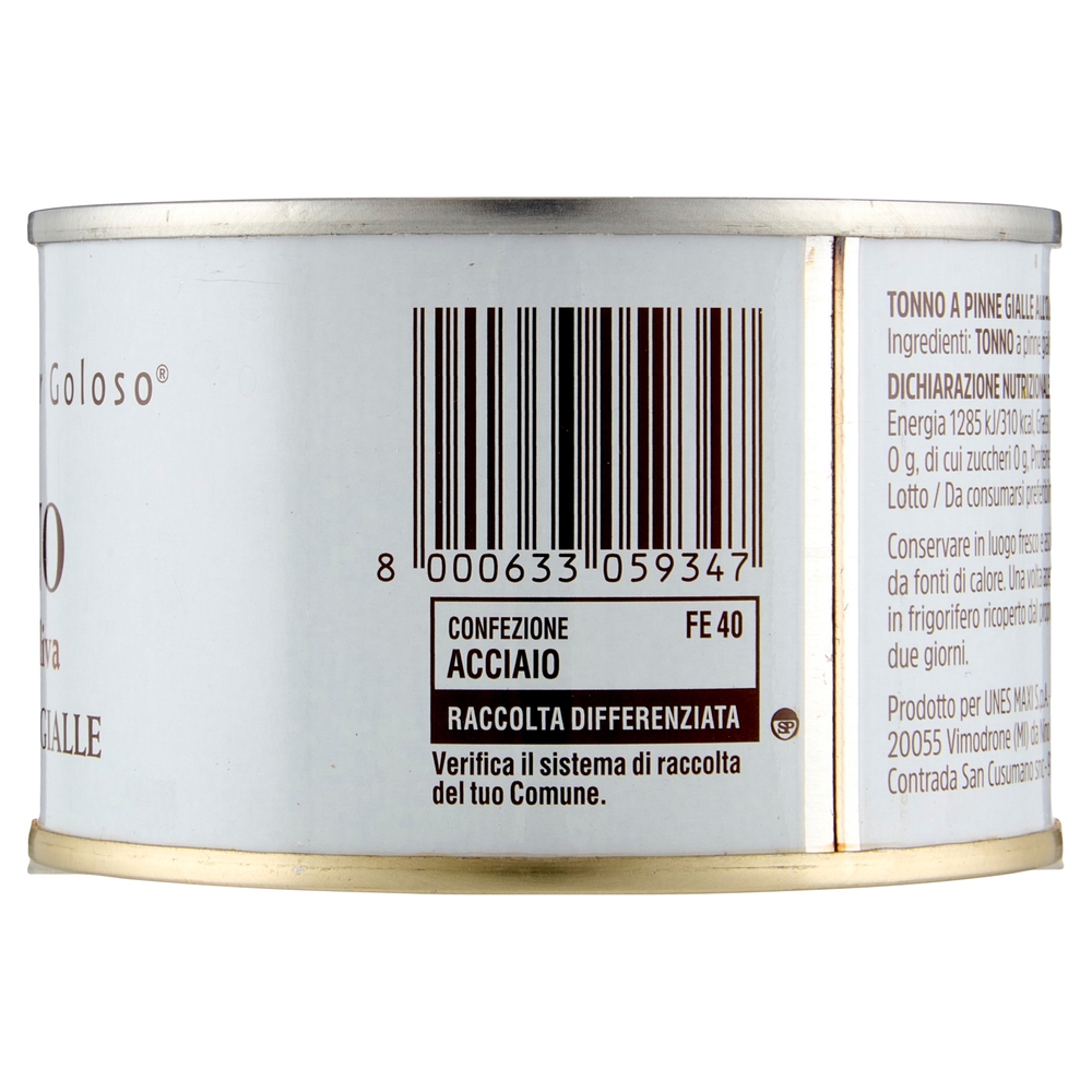 Tonno all'Olio di Oliva Il Viaggiator Goloso