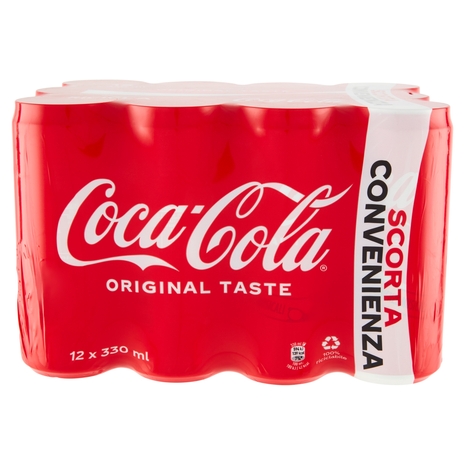 COCA-COLA Original Taste 330ml x 12 (Lattina)