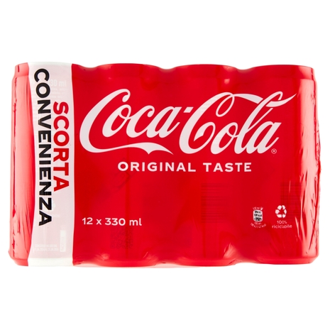 COCA-COLA Original Taste 330ml x 12 (Lattina)