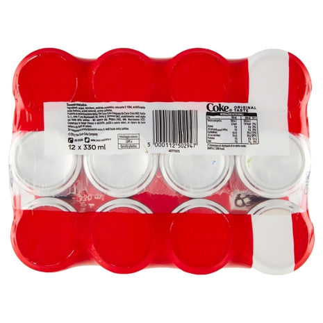 COCA-COLA Original Taste 330ml x 12 (Lattina)