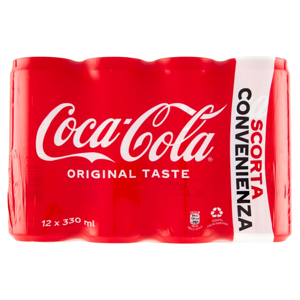 COCA-COLA Original Taste 330ml x 12 (Lattina)