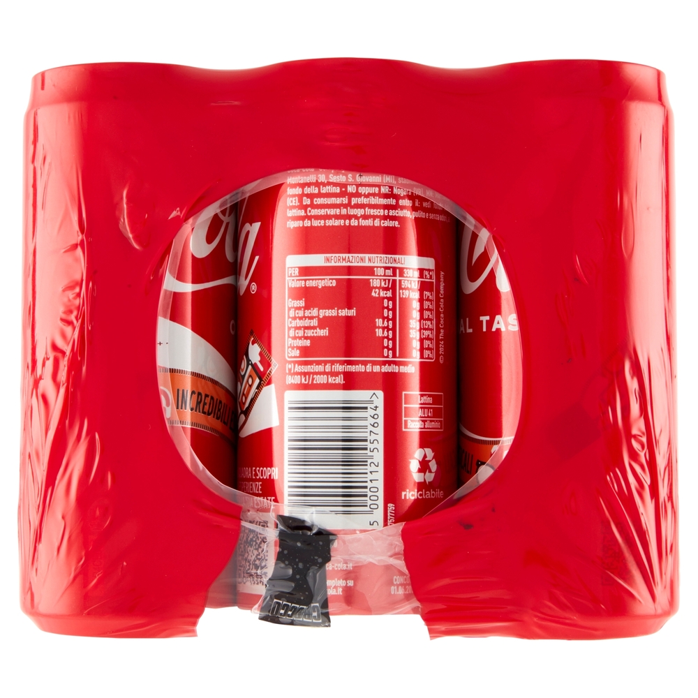 COCA-COLA Original Taste 330ml x 12 (Lattina)