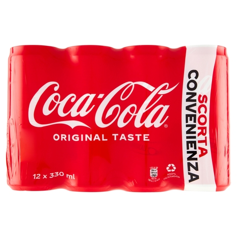 COCA-COLA Original Taste 330ml x 12 (Lattina)