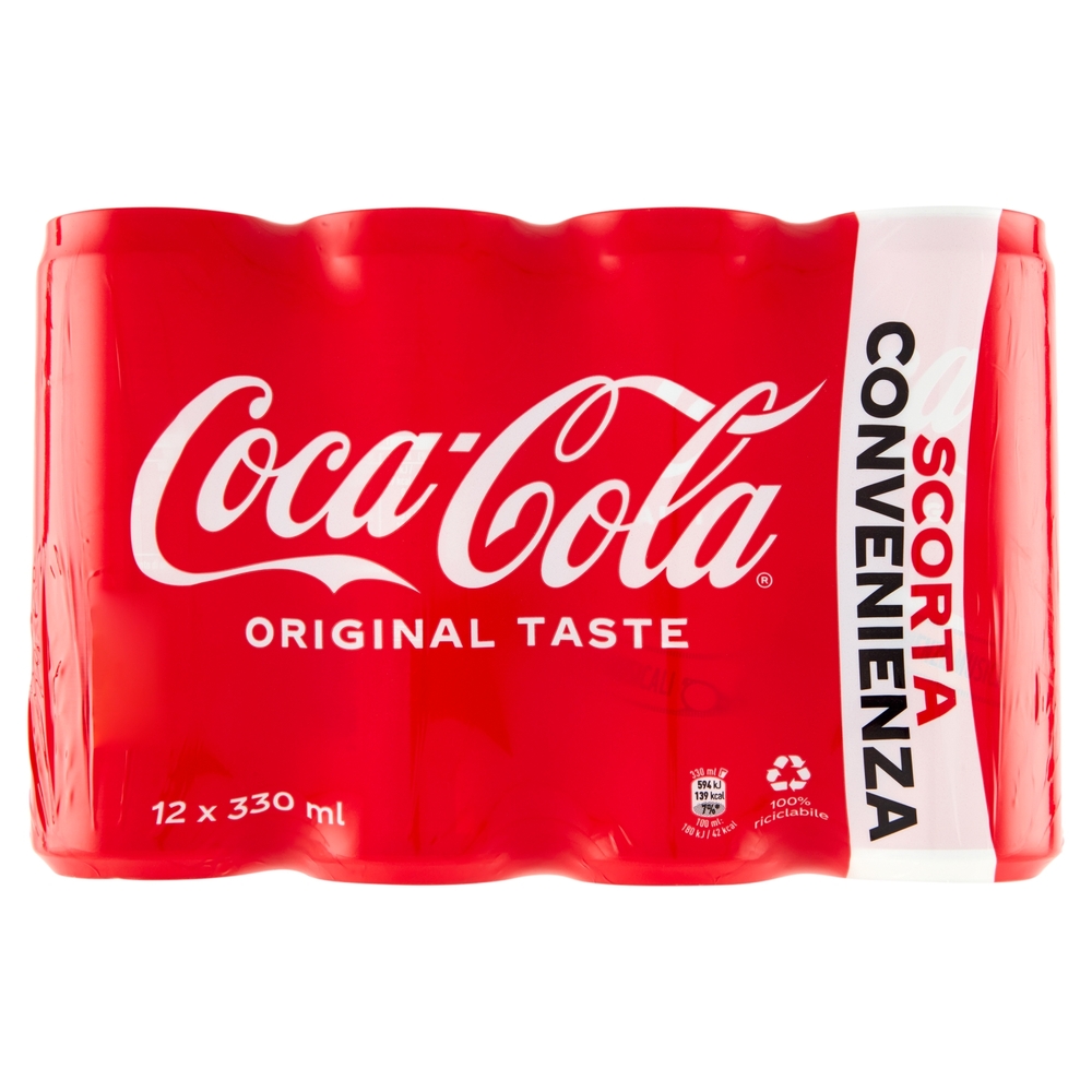 COCA-COLA Original Taste 330ml x 12 (Lattina)
