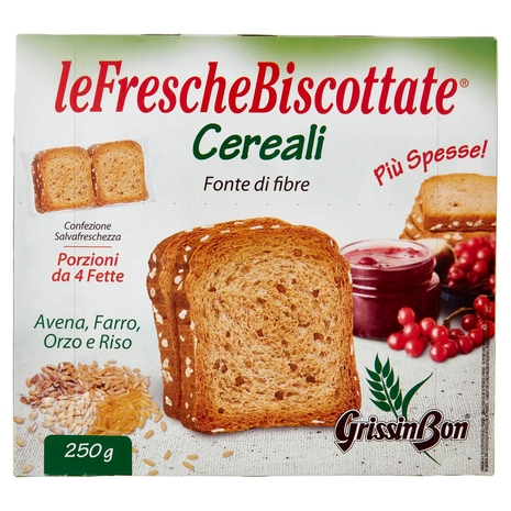 GrissinBon leFrescheBiscottate Cereali 250 g