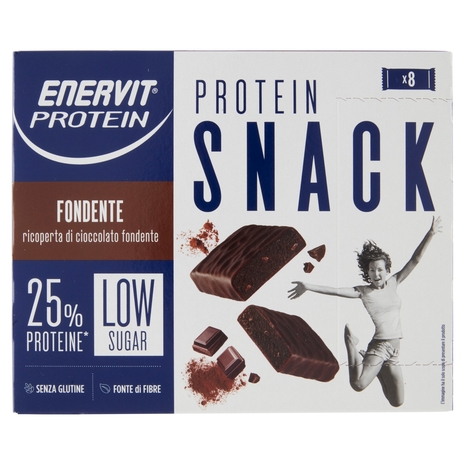 Enervit Protein Low Sugar Protein Snack Fondente 8 x 27 g