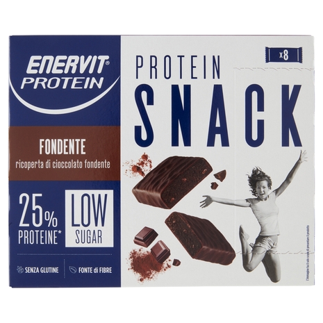 Enervit Protein Low Sugar Protein Snack Fondente 8 x 27 g