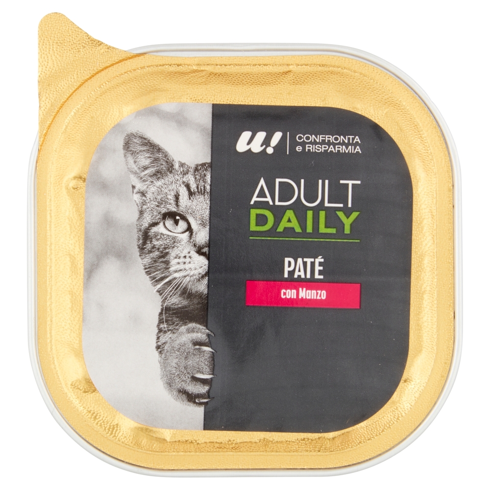 Paté Gatto Adulto con Manzo U! Confronta e Risparmia