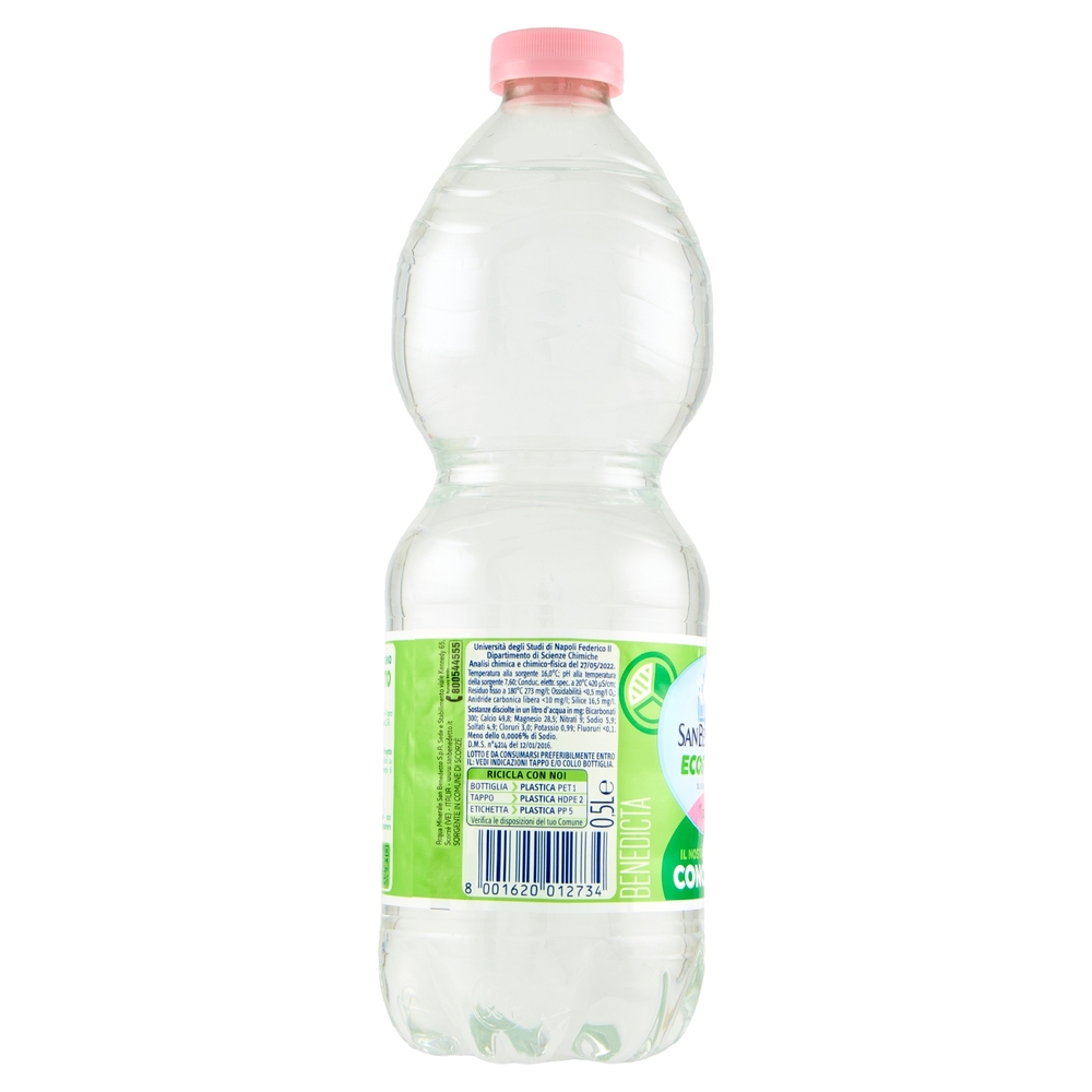 San Benedetto Acqua Naturale Benedicta Ecogreen 0,5 L