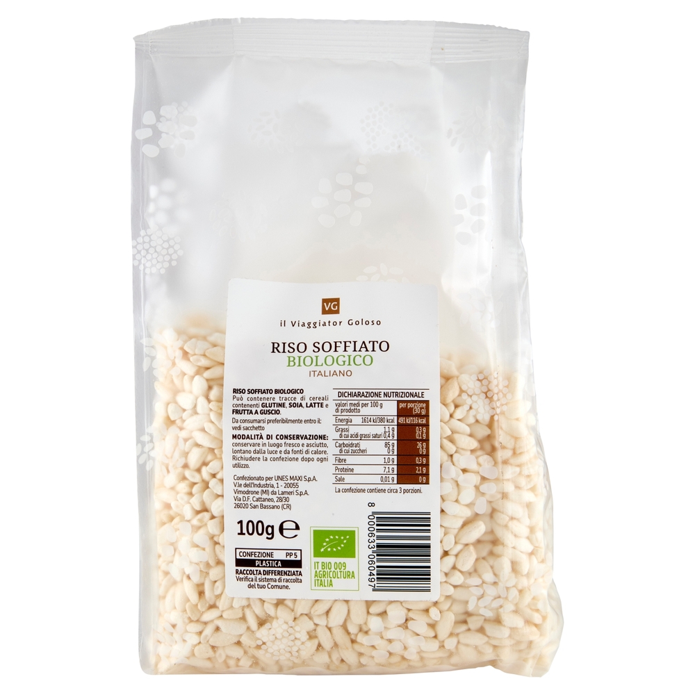 Riso Soffiato BIO Il Viaggiator Goloso