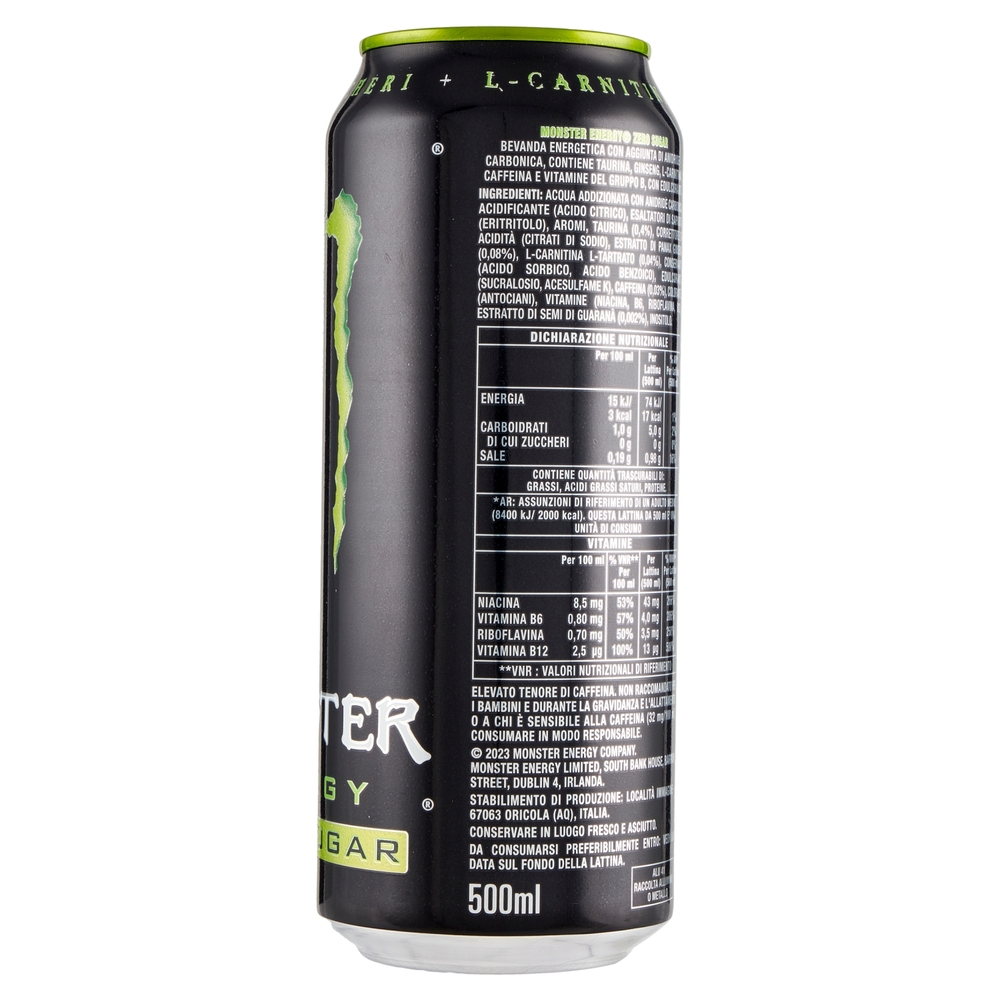 Monster Energy Zero Sugar Can 500 ml