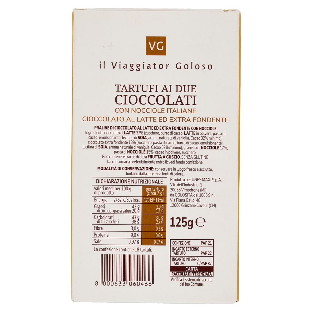 Tartufi ai Due Cioccolati Il Viaggiator Goloso