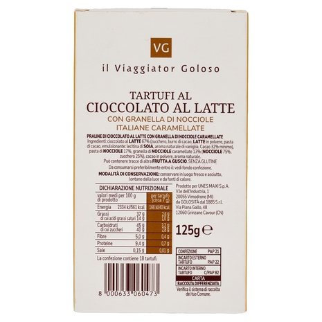 Tartufi al Cioccolato al Latte Il Viaggiator Goloso