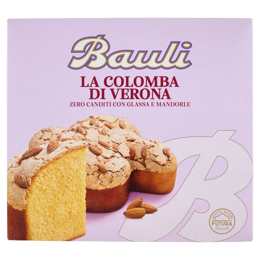 Bauli la Colomba di Verona Zero Canditi con Glassa e Mandorle 1 kg