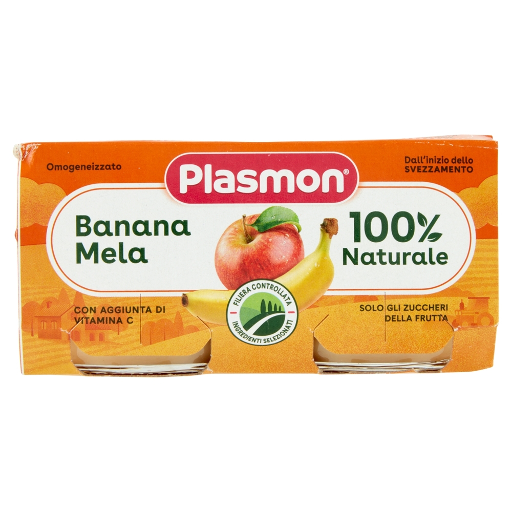 Plasmon Omogeneizzato Banana Mela 2 x 80 g