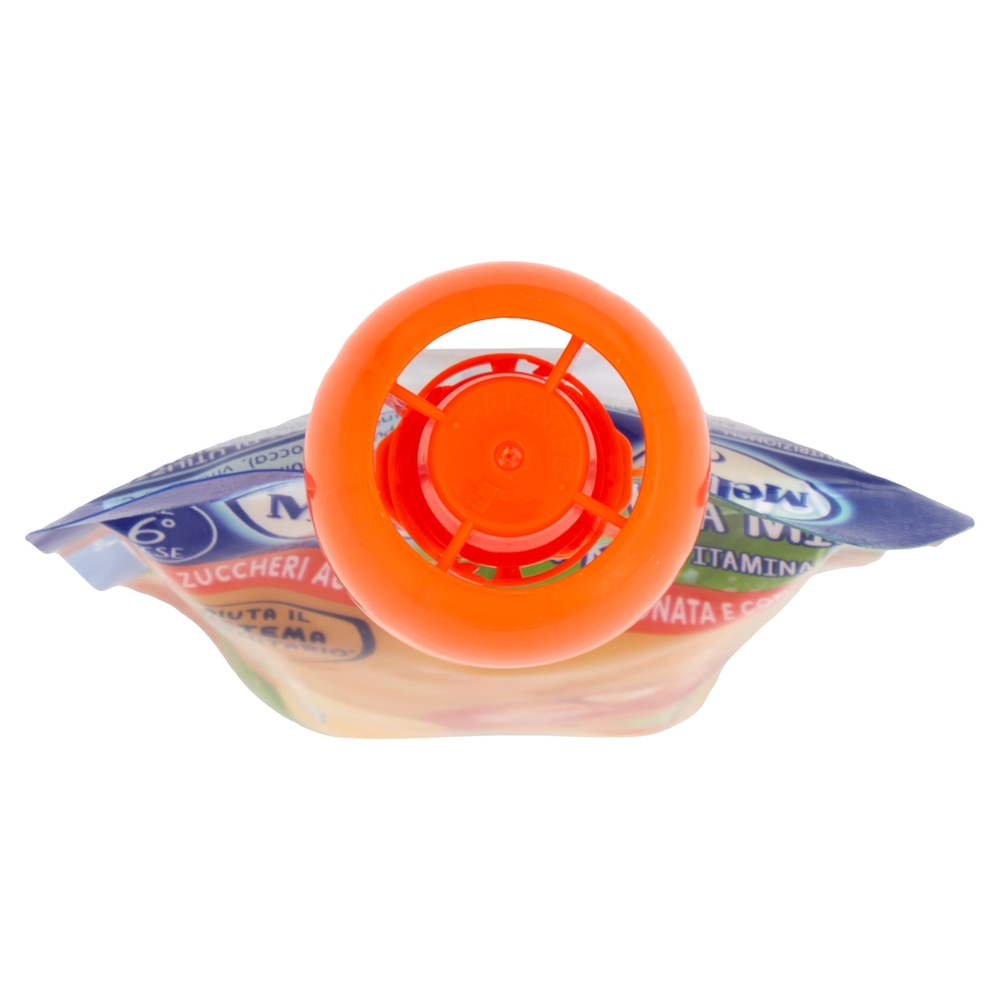 MELLIN Merenda di Frutta 100% Frutta Mista con Mela, Pera, Banana, Albicocca Pouch 90 g