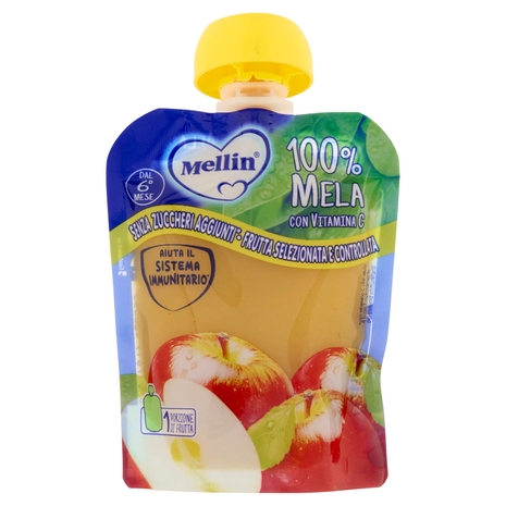MELLIN Merenda di Frutta 100% Mela Pouch 90 g