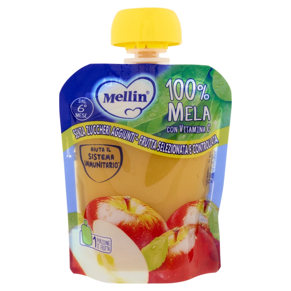 MELLIN Merenda di Frutta 100% Mela Pouch 90 g
