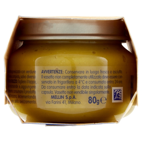 Mellin Verdure Miste 100% Naturale Omogeneizzato 2 x 80 g