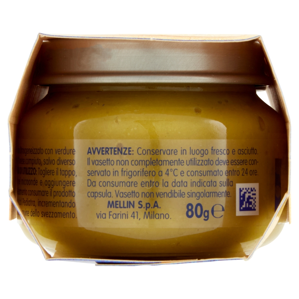 Mellin Verdure Miste 100% Naturale Omogeneizzato 2 x 80 g