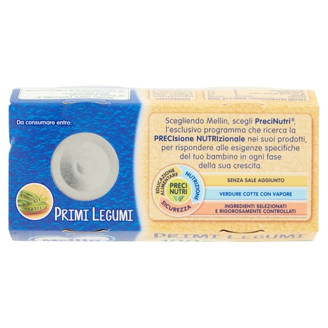 Mellin Primi Legumi 100% Naturale Omogeneizzato 2 x 80 g