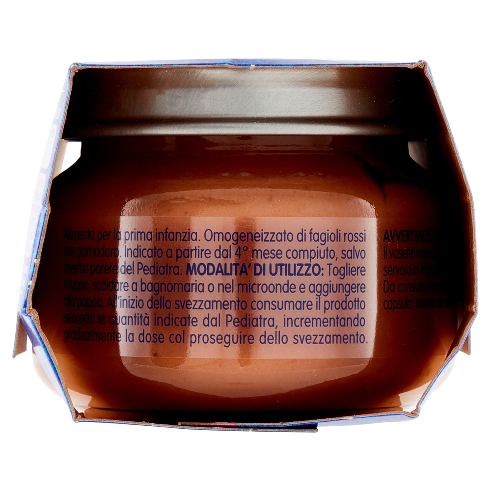 Mellin Fagioli Rossi con Pomodor 100% Naturale Omogeneizzato 2 x 80 g