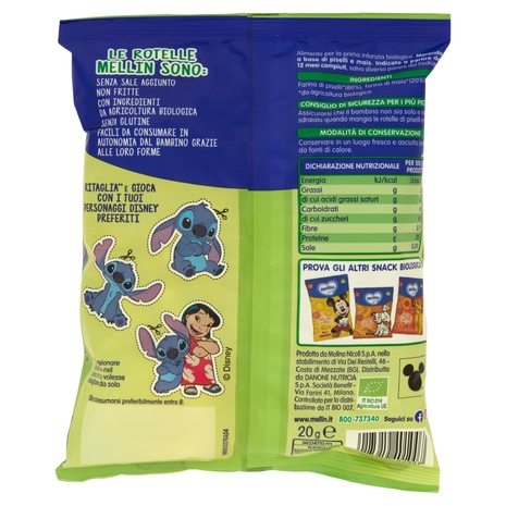 Mellin Biologico Rotelle di Piselli 20 g